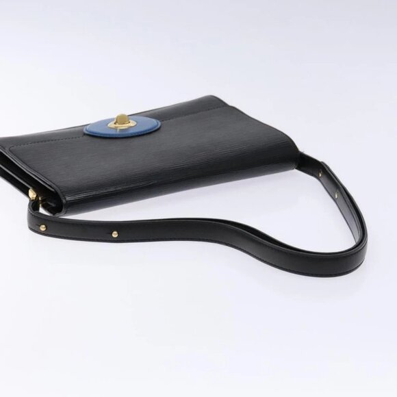 LOUIS VUITTON Epi Bicolor Free Run Shoulder Bag Black Blue - Picture 3 of 15